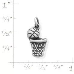 Basketball And Hoop Charm -James Avery Sales Store CM 1352 855476 rul