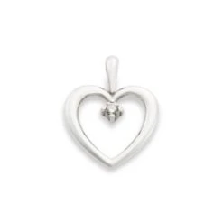 Heart With Diamond Pendant