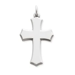 Beveled Clechee Cross Pendant