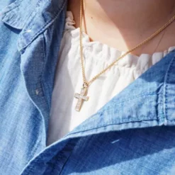 Plain Latin Cross Pendant With Diamonds -James Avery Sales Store CM 2229 774810 IGC