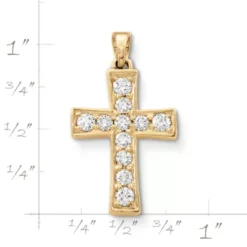 Plain Latin Cross Pendant With Diamonds -James Avery Sales Store CM 2229 774810 rul