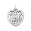 "Best Friend" Heart Charm -James Avery Sales Store CM 3106 973170