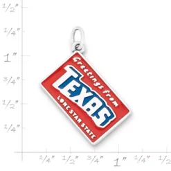 Enamel "Greetings From Texas" Charm -James Avery Sales Store CM 5805 435696 rul