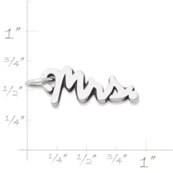 "Mrs." Charm -James Avery Sales Store CM 5952 922130 rul