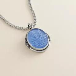 Sculpted Bluebonnet Layered Gemstone Pendant -James Avery Sales Store CM 5970 763615 altS