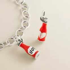 Enamel "Hot" Sauce Charm -James Avery Sales Store CM 6017 472203 altS