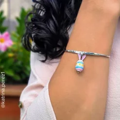 Enamel Bunny Ears Art Glass Charm -James Avery Sales Store CM 6041 975672 IGC