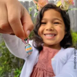 Enamel Bunny Ears Art Glass Charm -James Avery Sales Store CM 6041 975672 IGC2