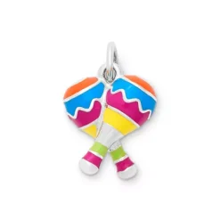 Enamel Festive Maracas Charm