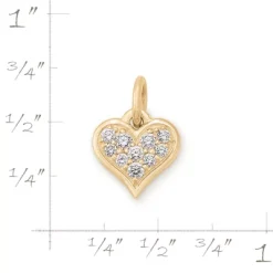 Delicate Pave Diamond Heart Pendant -James Avery Sales Store CM 6060 436885 rul