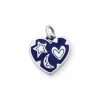 Enamel Written In The Stars Heart Charm