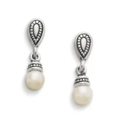 Vintage Cultured Pearl Drop Earrings