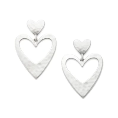 Hammered Double Heart Drop Earrings 4 Hammered Double Heart Drop Earrings -James Avery Sales Store EP 1901 968929