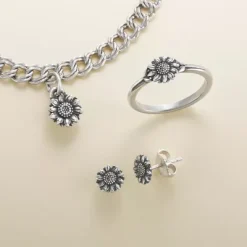 Mini Sunflower Charm -James Avery Sales Store MiniSunflower SS col